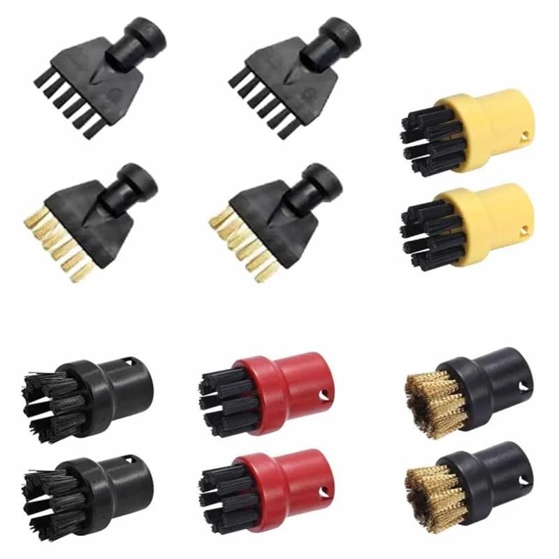 Compatible para Karcher SC1-SC7 Kit Cepillos Redondos Vapor 12PCS