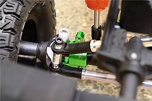 GPM Axial SCX10 II Tuning Teile - Edelstahl King Pin Schrauben Für Frontknuckle, 4-teilig (AX90046, AX90047)