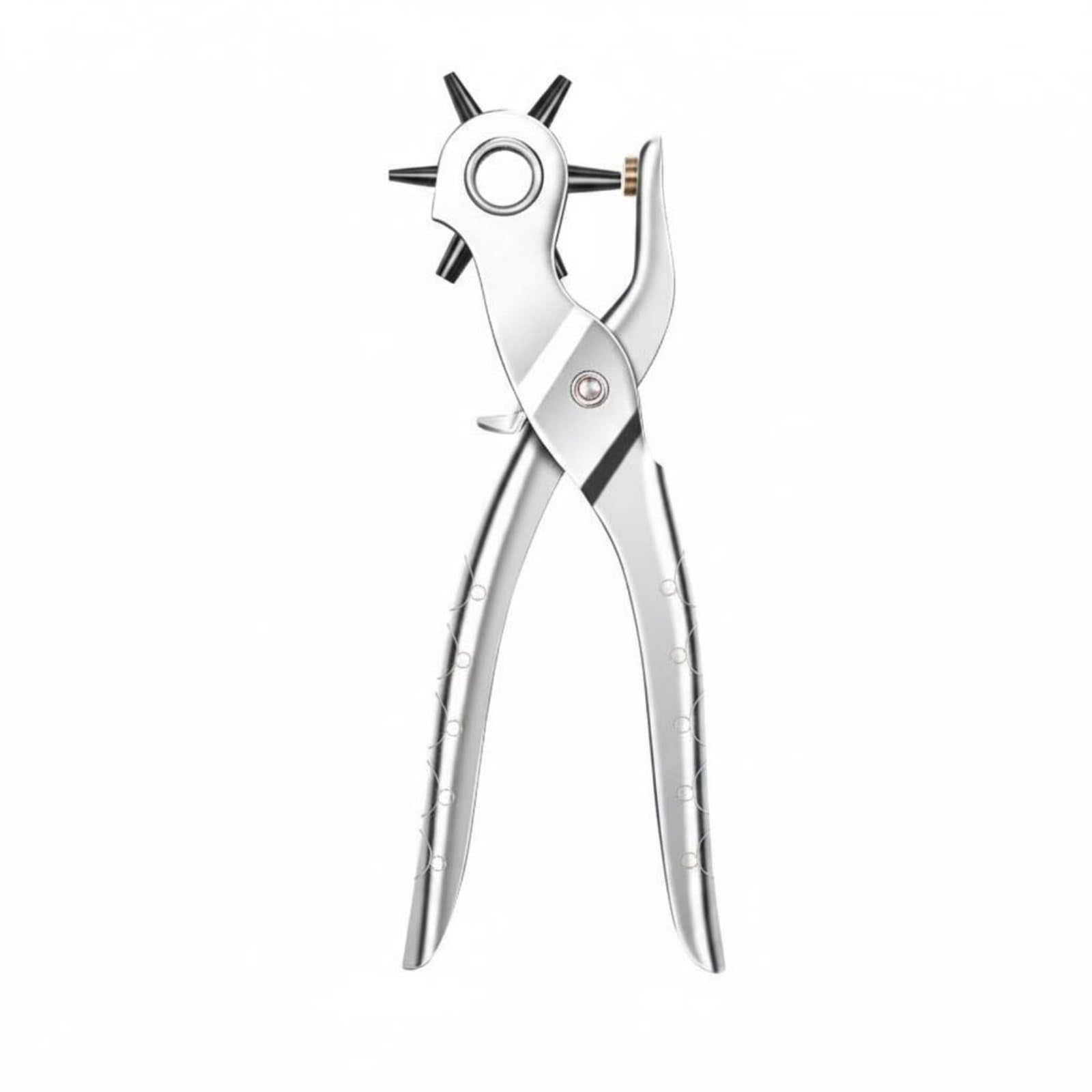 Labor-Saving Belt Hole Puncher Heavy Duty Leather Punch Steel Punches Revolving Plier Clean Border for Leathercraft, Strap Repair, Pliers | Hollow Punching Tools Leathercraft-image-21