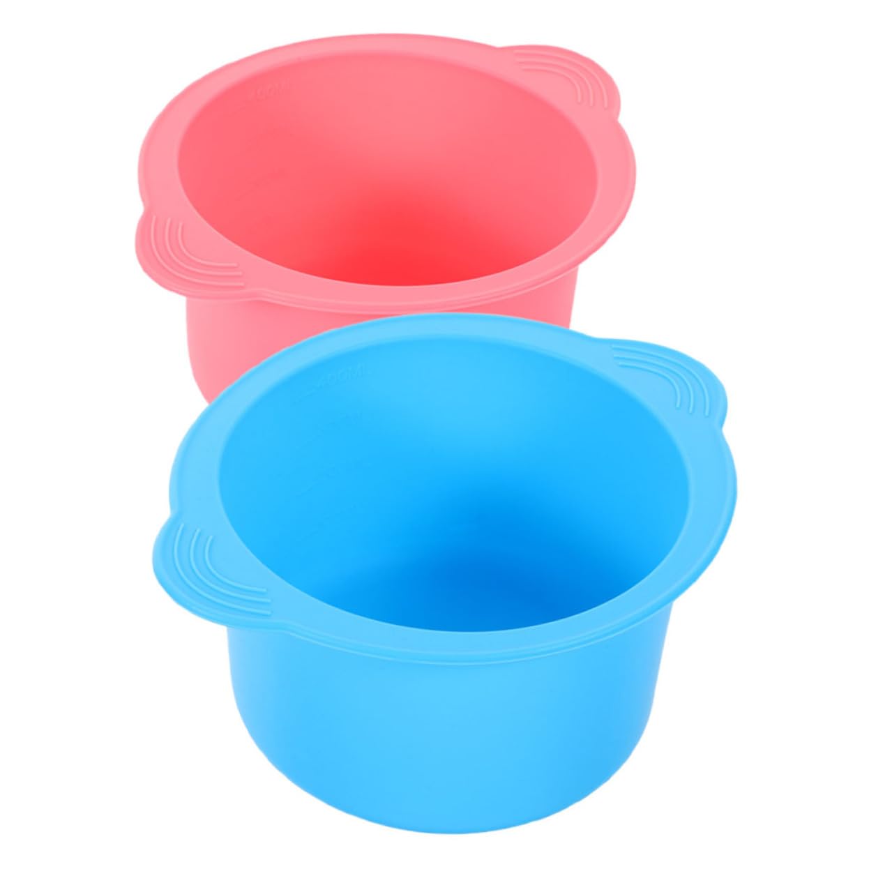 2pcs 400ml Silicone Wax Bowl Set for Hair Removal Non-Stick Wax Warmer Liner High-Temperature Resistance for Melting and Face Masks