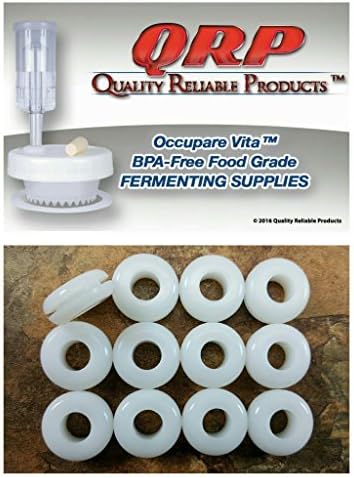 1000 Airlock Grommets Food Grade White Silicone fits Fermentation Kit Plastic Lids