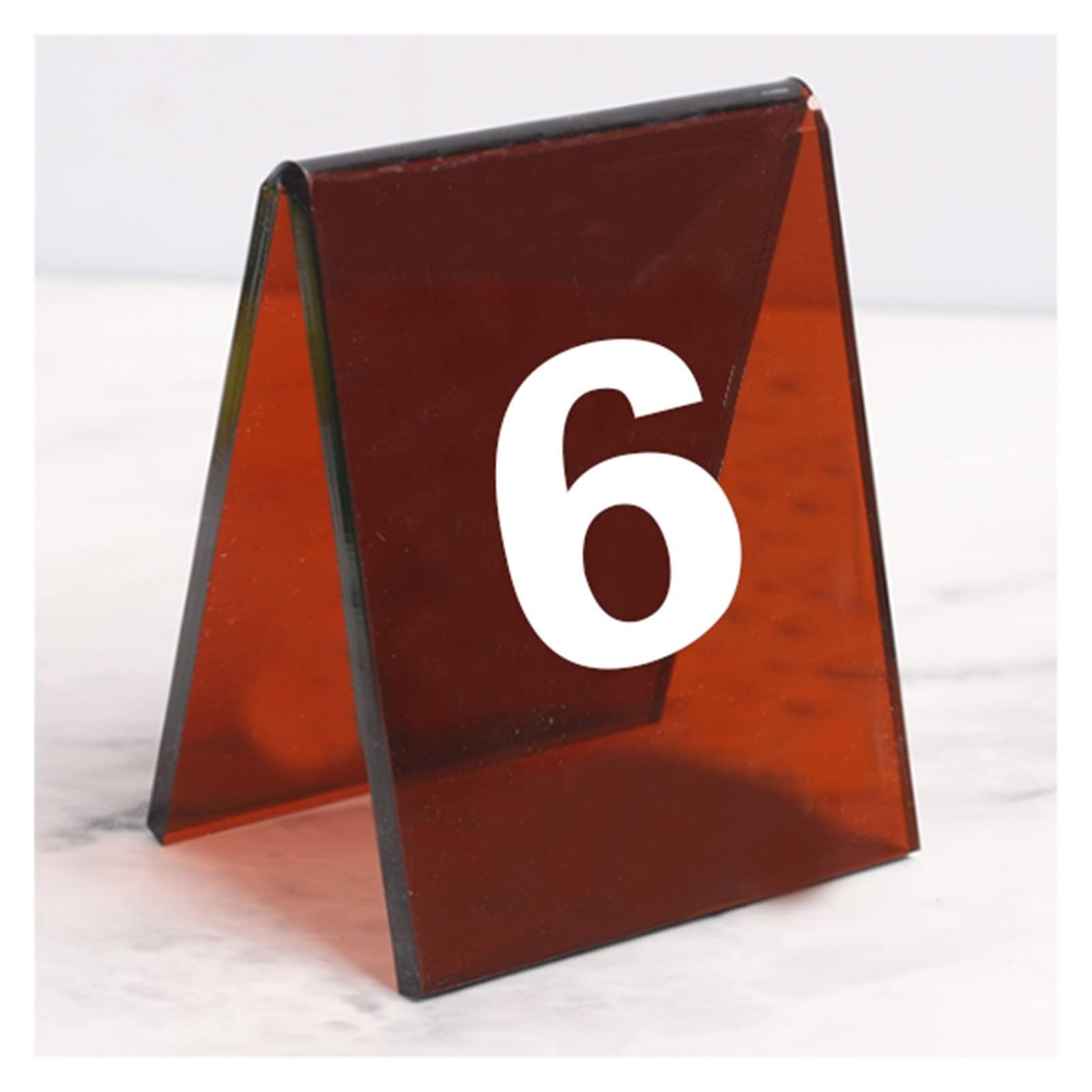 Número de asiento, Tarjetas de números de mesa, tarjeta de asiento con números, carteles de mesa estilo tienda de campaña, juego de 6 carteles de escritorio con paneles coloridos, ideal for recepcione