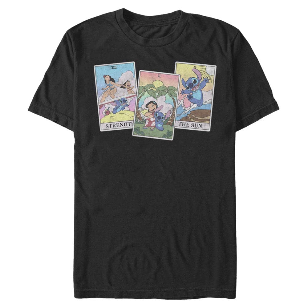 Lilo & Stitch - LILO STITCH TAROT Crew neck T-Shirt T-Shirt Unisex Yetişkin