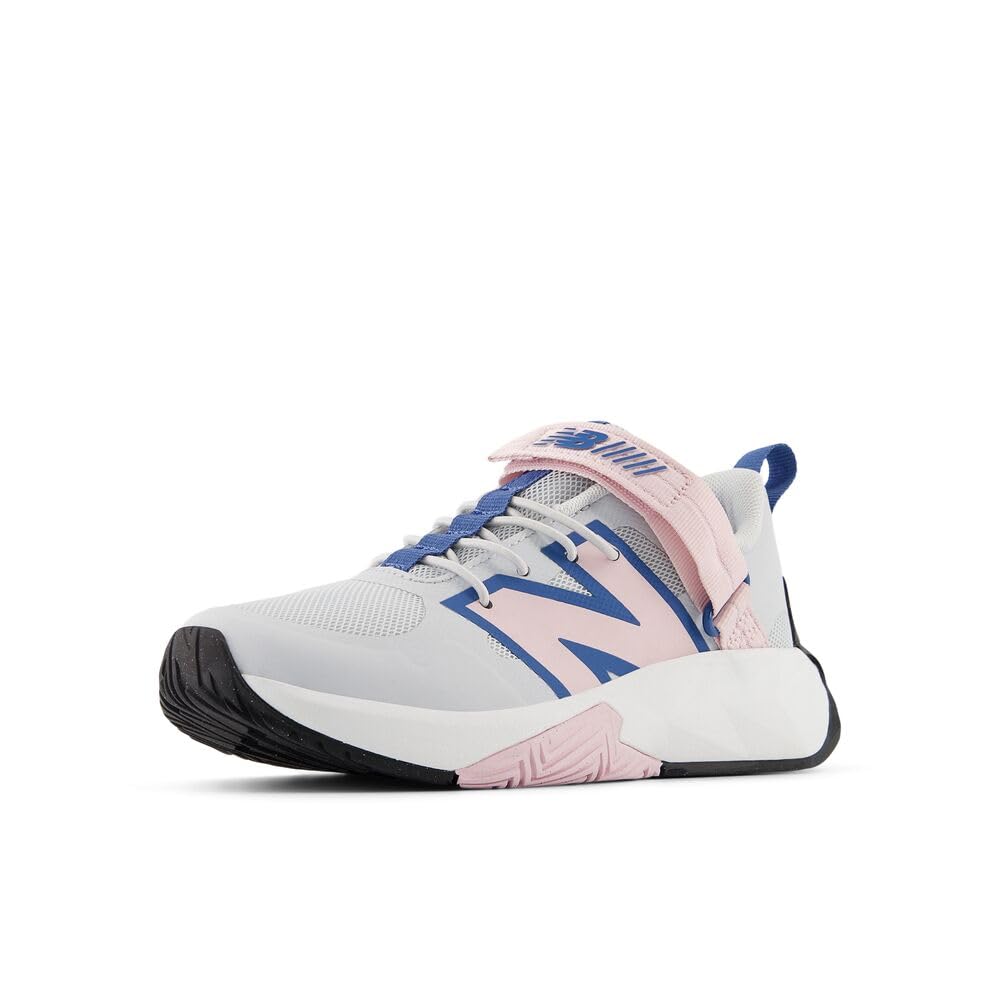 Photo 1 of    DIRTY  ***New Balance Kid's FuelCell Play V1 Hook and Loop Running Shoe, Quartz Grey/Rose Sugar/Sea Stone, 11 M Little Kid