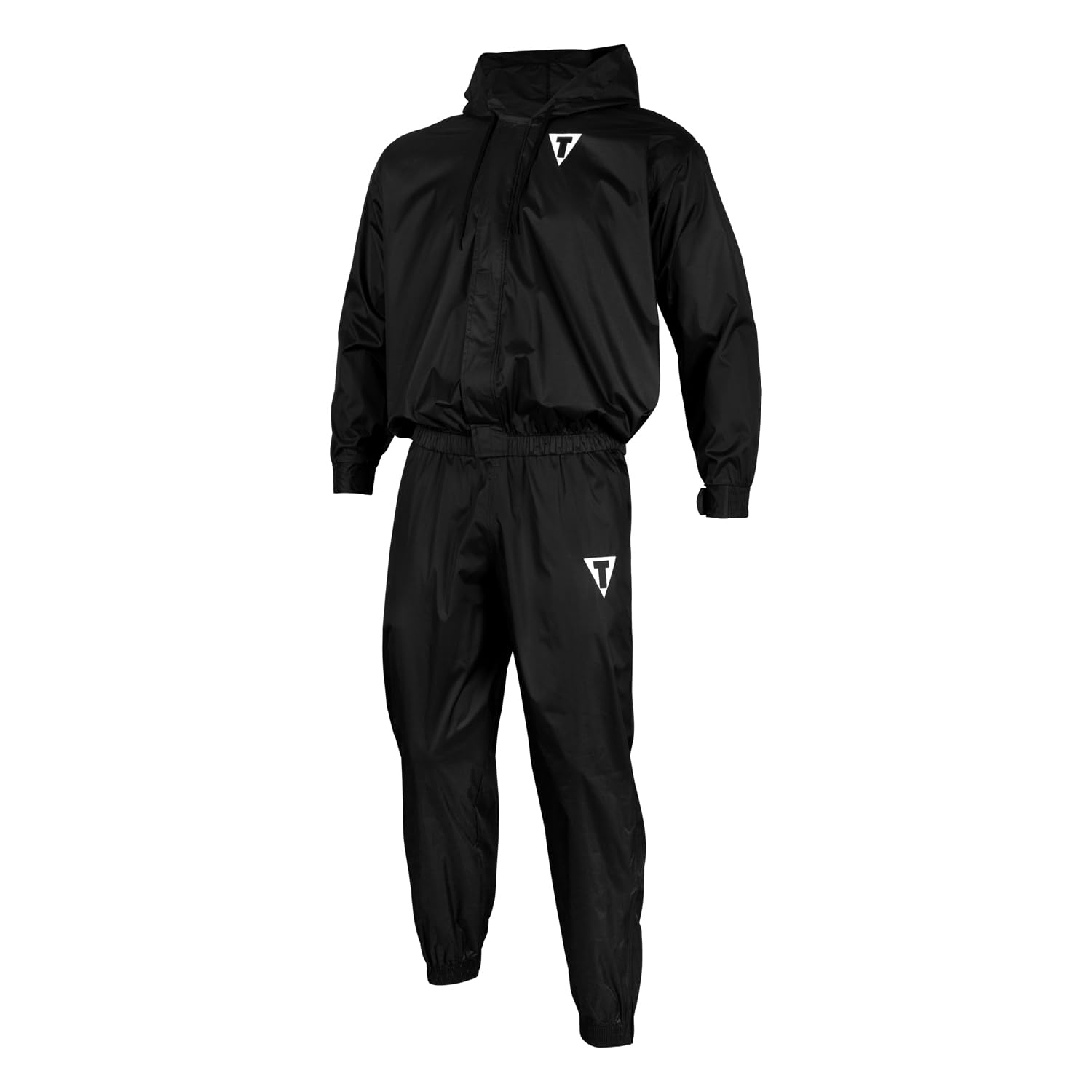 Title Boxing Full Zip Hooded Sauna Suit (Black, X-Large)