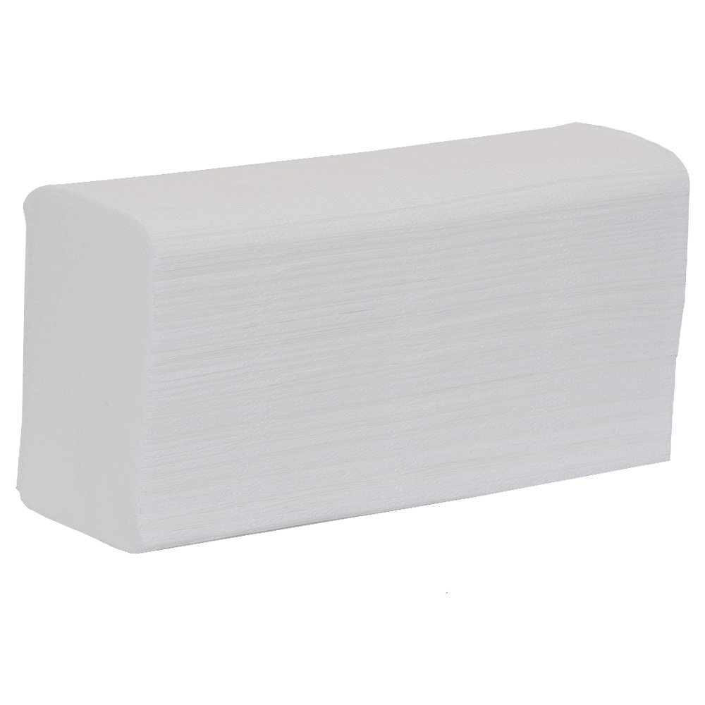Esfina White Interfold Paper Hand Towel Carry Pack - Case of 3024