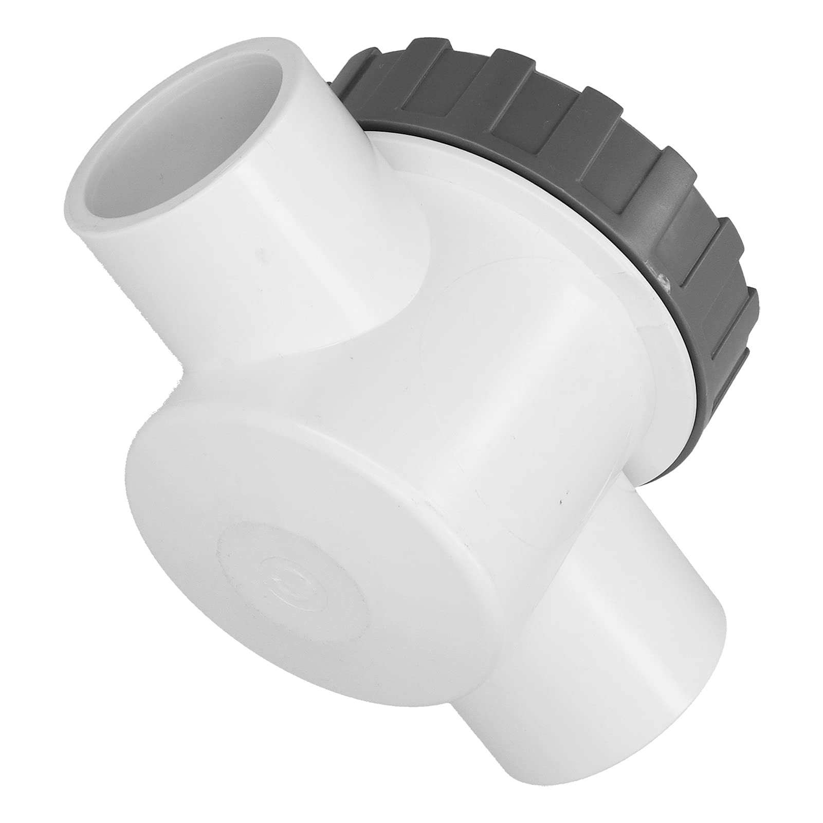 Válvula Antiretorno para Piscina 50mm, Válvula de Retención de Seguridad de PVC con Lente Transparente, valva No Retorno Agua para Sistemas de Filtración de Piscinas y Spa (V50-1A)