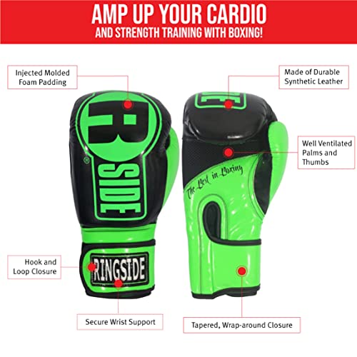 Image of Ringside Apex Bag Gloves, IMF-Tech Boxing Gloves with Secure Wrist Support, Synthetic Boxing Gloves for Men and Women