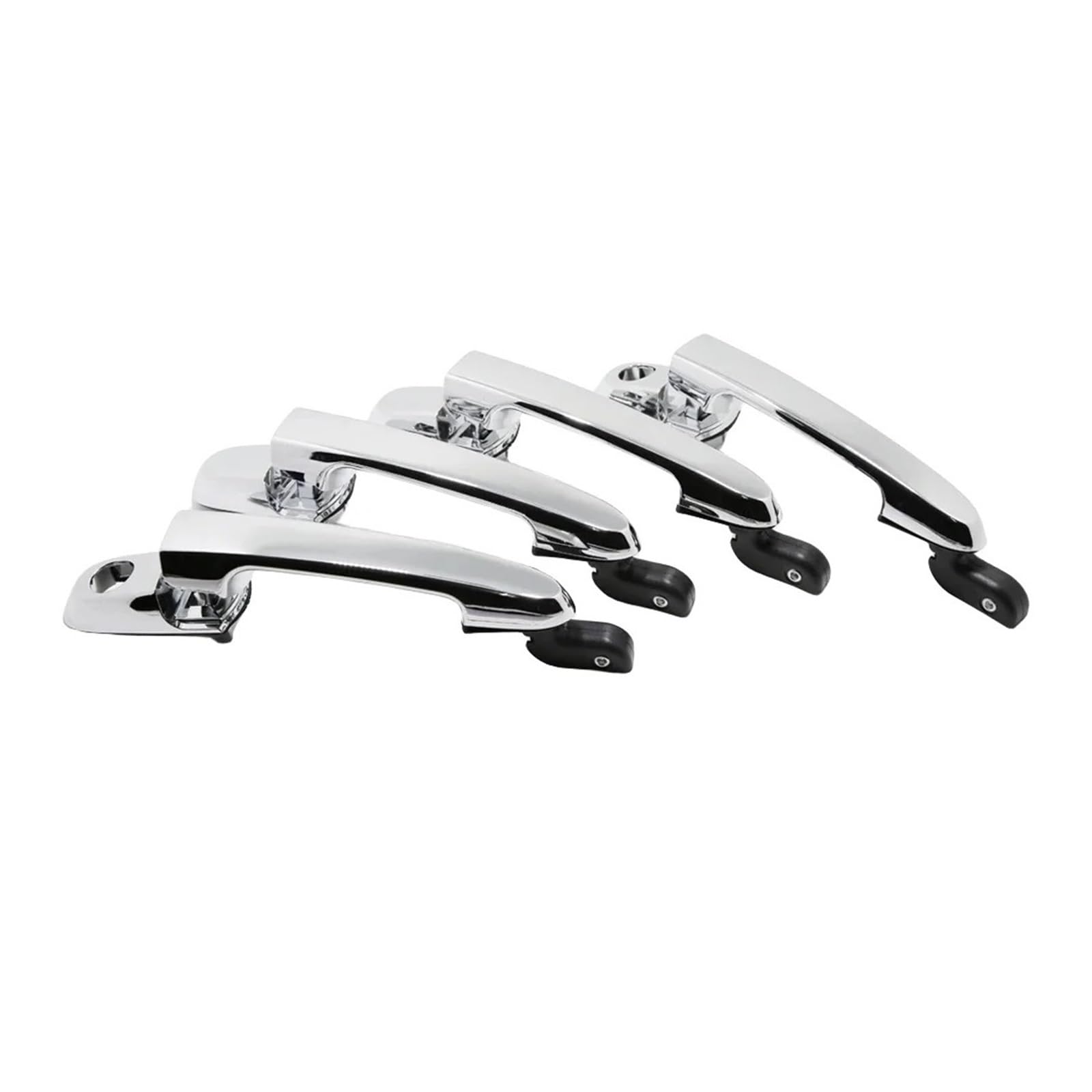 Hudfroa 4Pcs One Set Side Door Handles For Hyundai For Accent For Verna 2007-2011 Chormed Exterior Door Handle
