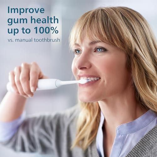 Philips Sonicare Compact Flosser 1000, Purple, ProtectiveClean 5300 Rechargeable Electric Toothbrush and 2PK Compact Nozzle Bundle, BD2001AZ - Image 3