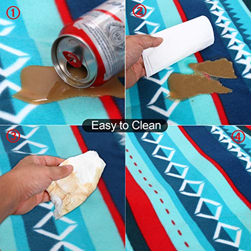 URPRO 80 X 80 Inch Extra Large Picnic Blanket Mat, Outdoor Blanket with Waterproof Backing for Camping, Park, Beach, Hiking, Family