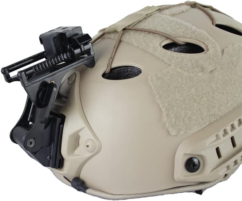 Vista 2 de LEJUNJIE Soporte de montaje táctico para casco Rhino NVG PVS-14/PVS-7 gafas de visión nocturna Mount&Fast ACH PASGT MICH cascos M88