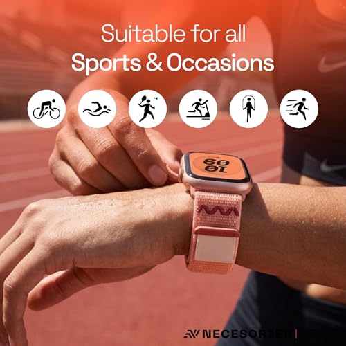 Image of Velcro Sport Nylon Strap Compatible with Apple iWatch Series 11 | 9 /8 /7 41 mm | series 11 /10 42 mm | SE,SE2 6 /5 /4 40 mm | iwatch strap for Men & Women (watch not included)
