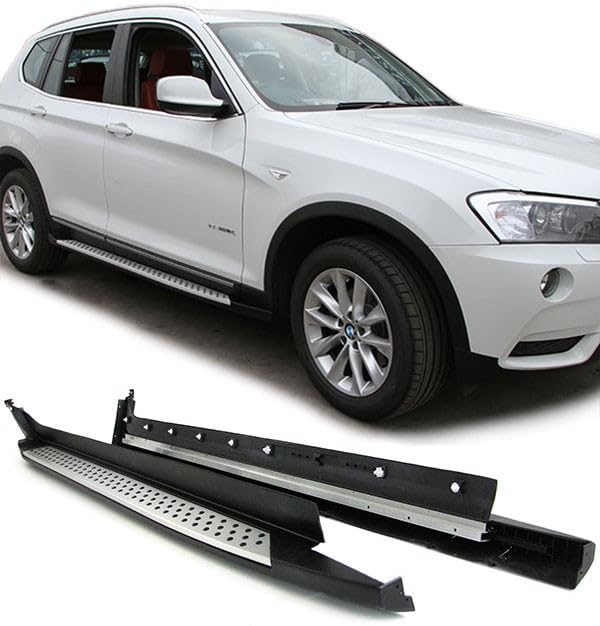 Alu Flankenschutz OE Style Trittbretter mit ABE !! passend für BMW X3 F25 10-17