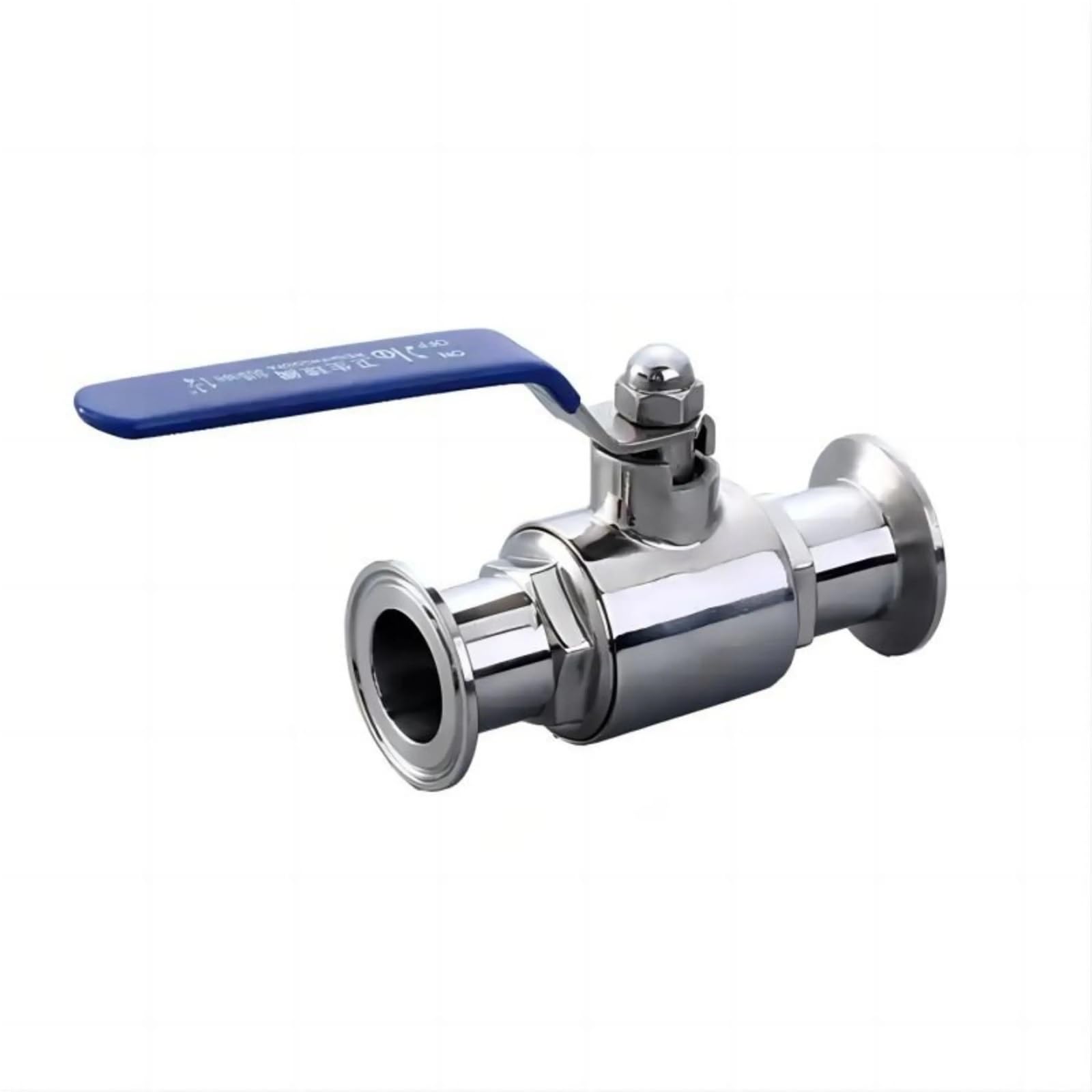 Robinet à boisseau sphérique 89 mm vanne sanitaire en acier inoxydable deux voies manuel