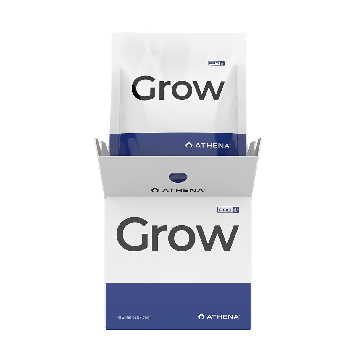 Athena Pro Grow | Dry Soluble Hydroponic Fertilizer for Vegetative Growth | Plant Food with NPK 2-8-20 | Professional-Grade Nutrients for Soil & Hydroponics | 10 LB