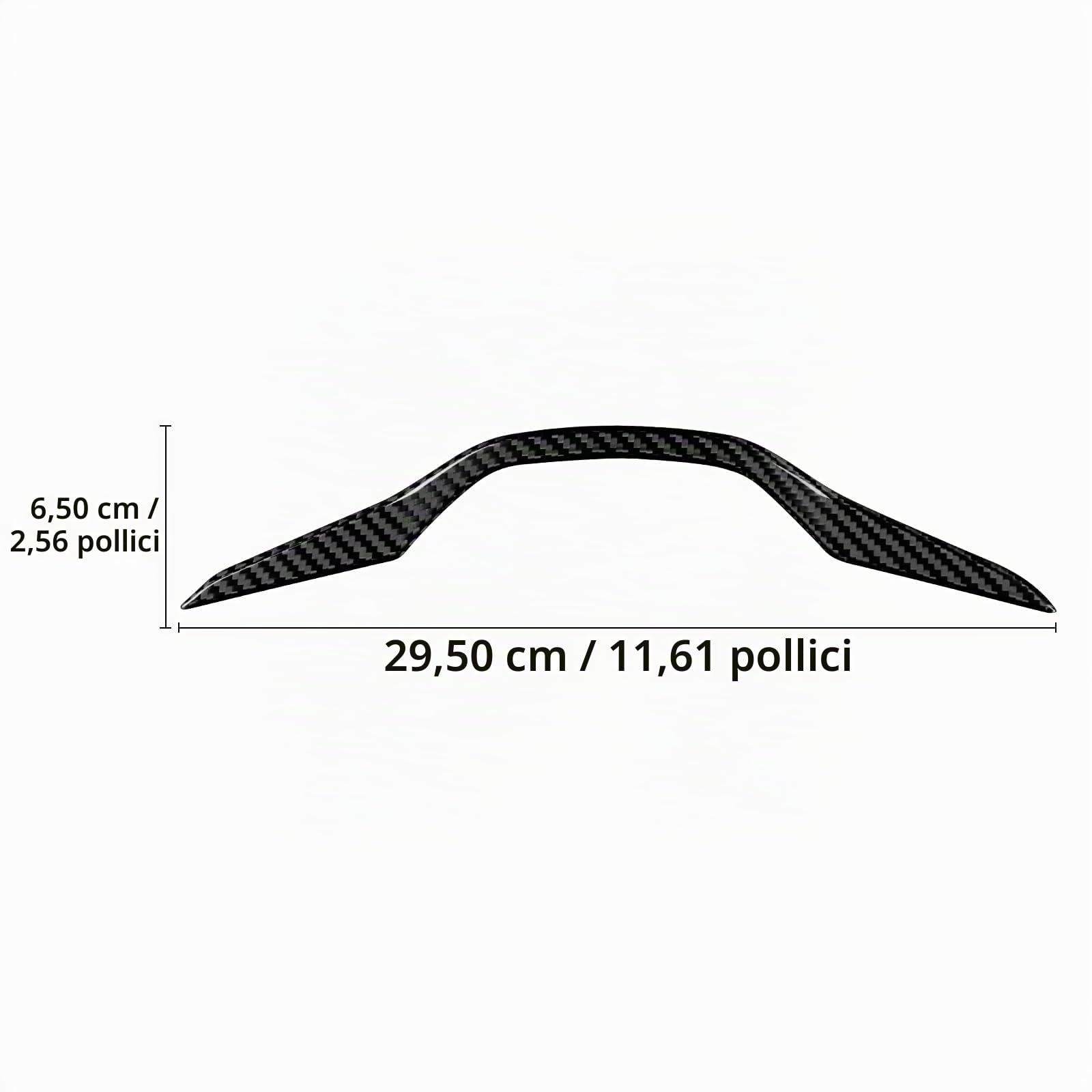 KUNGKIC Per Seat Ateca/Tarraco/Seat Leon Cupra Formentor Cupra Leon 20 – 26, Ibiza/Arona/Cupra Born/Ateca/Terramar/Tavascan Dry in fibra di carbonio per auto, rivestimento volante, accessorio (nero)