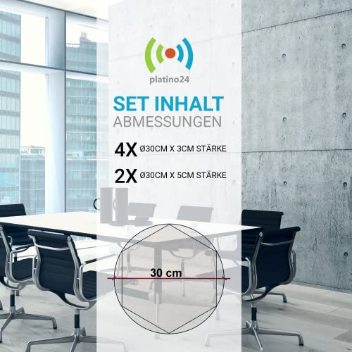 Schallabsorber Platino24 3D-Set Hexagon aus Basotect G+