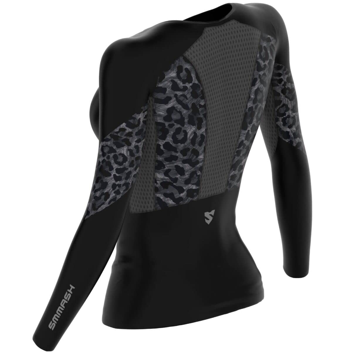 SMMASH Camiseta de Compresión Mujer Manga Larga, Ropa Deportiva Profesional Running Fitness Gimnasio Yoga, Camiseta Deportiva Outdoor, Camiseta Deporte