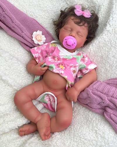 Muñeca Reborn Lifelike de Silicona 48 cm con Boca Abierta miniatura 1