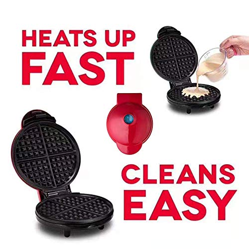 GVAKMM Mini Waffle Maker Keto,Mini Máquina de Waffle para crianças e indivíduos, Mini Panqueca de Wa