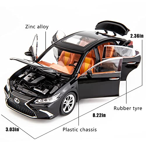 Modelo de Auto ES300 WAKAKAC 1:24 en Negro miniatura 2