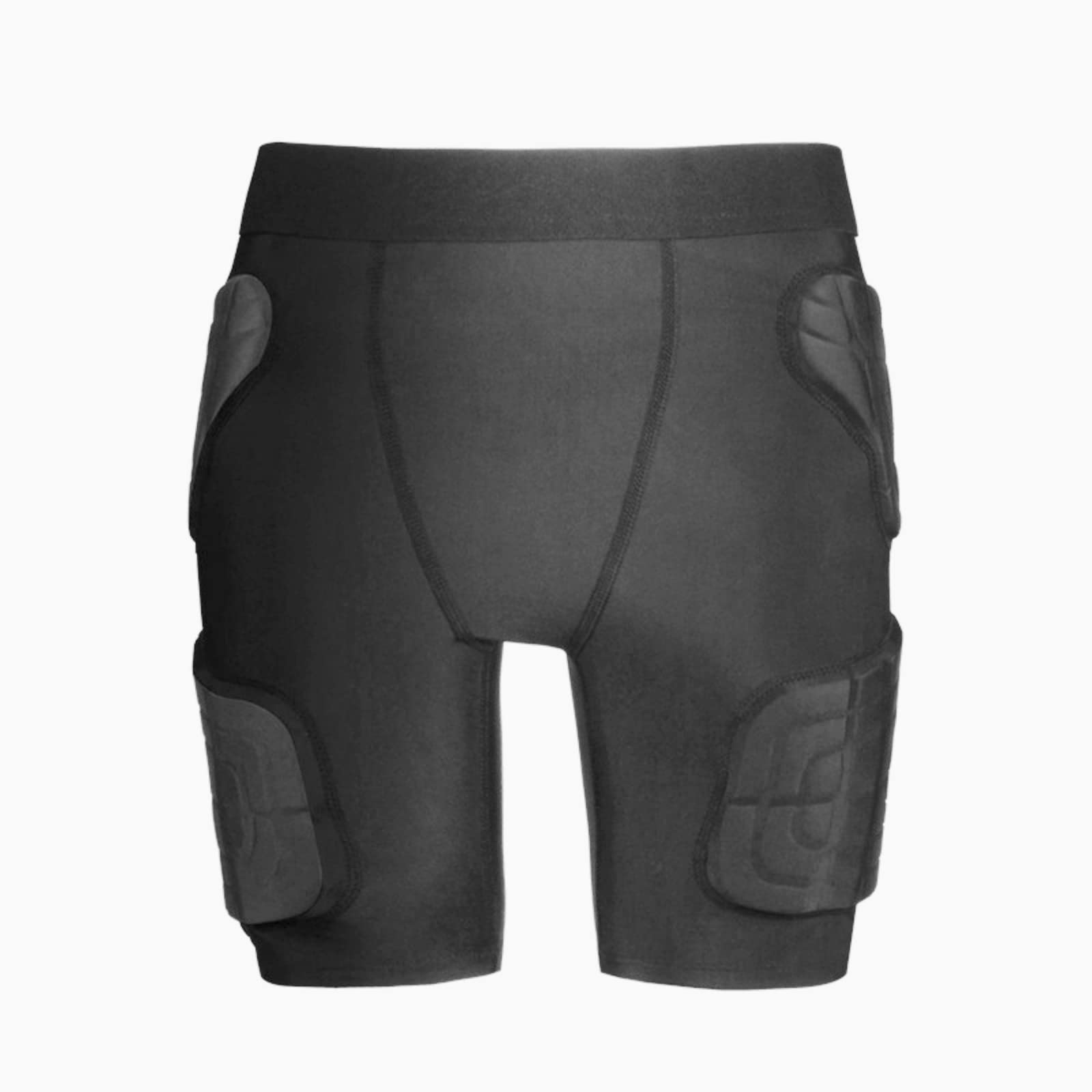 Kids Youth Padded Protective Shirts Shorts for Football Paintball Baseball Long Sleeve Rib Heart Guard Sternum Protection (Padded Shorts, 10-12 Years)