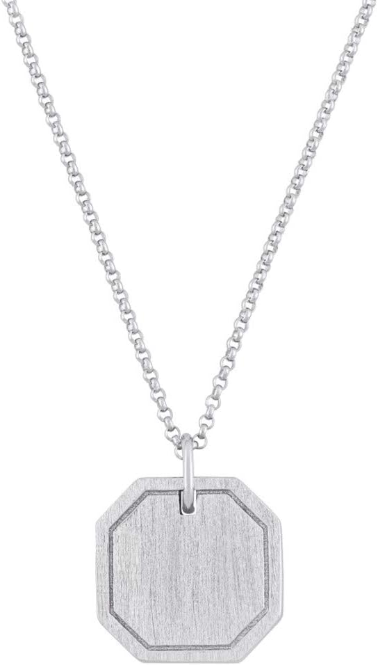 Oaktree Memorials 八角形火葬ネックレス、骨壺ペンダント、ネックレス骨壺、ネックレス骨壺、遺灰用ネックレス骨壷、火葬