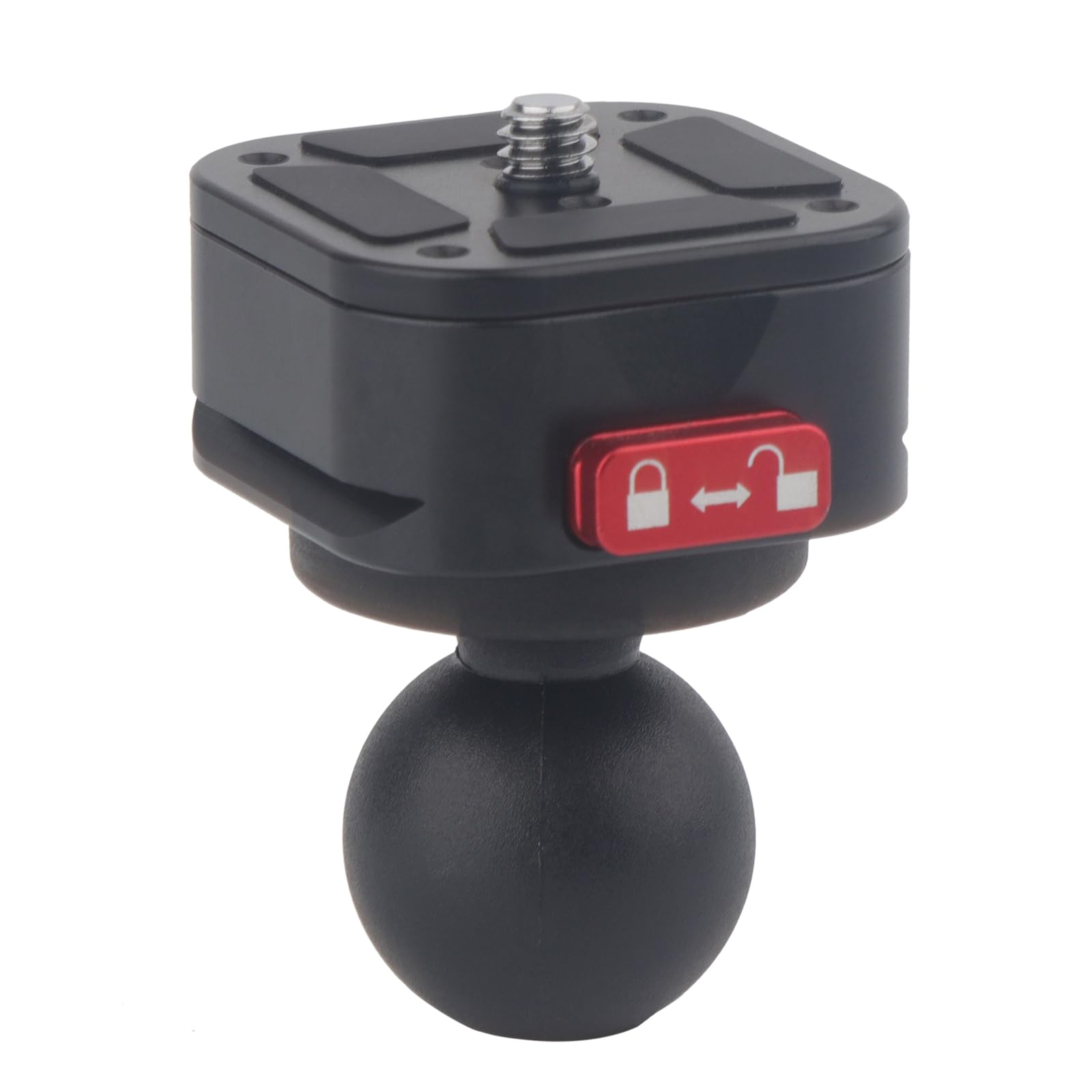 Rigdance Camera Quick Release Plate with 25mm (1 inch) Ball for Ram B Size Mounts, Solution for Cameras Easily Mounted to 1" Ball System
