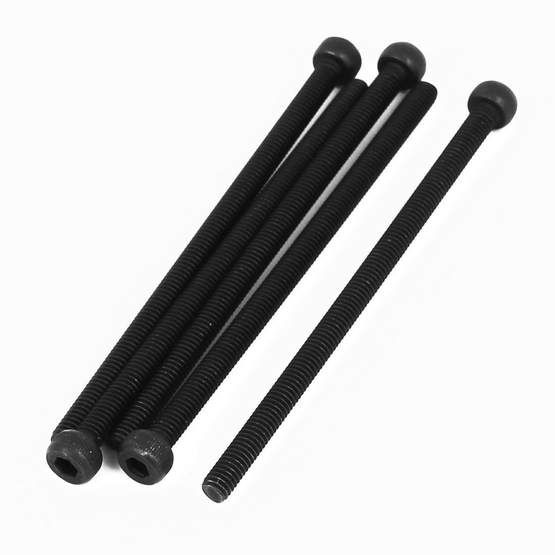 TOP-VIGOR 5Pcs Hexagon Socket Head Cap Screws, M4 x 75mm 12.9 Alloy Steel Replacement Machine Fastener Screws