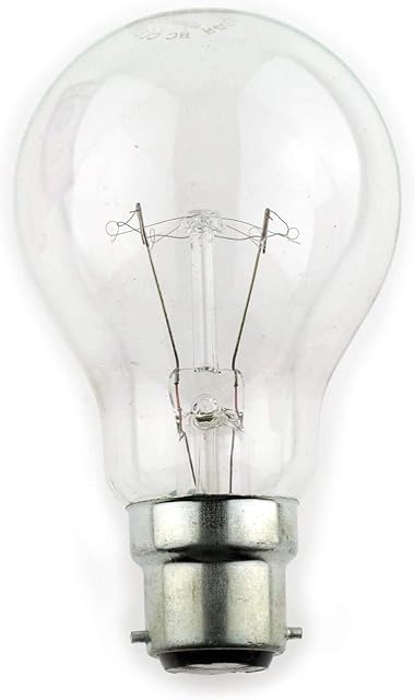 10 Pack 100W BC B22 Classic Clear GLS Light Bulbs, Bayonet, Incandescent Dimmable Lamps, Heavy Duty, 1120 Lumen, Mains 240V [Pack of 10 Bulbs]
