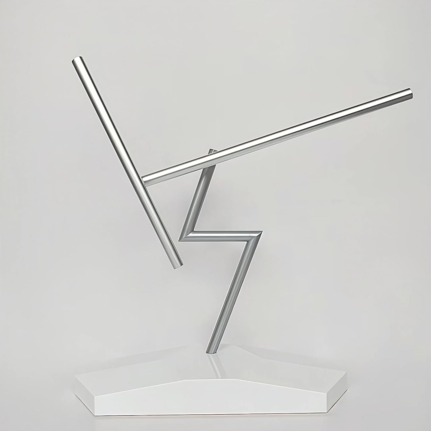 Perpetual Motion Desktop Ornaments,Swinging Sticks Kinetic Sculpture Desktop Art, Mute Metal Pendulum Ornament with Office Desk Toys