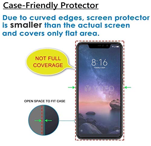 Image of Anti Glare Matte Finish Anti-Fingerprint 9H Tempered Glass Screen Protector for MI Redmi Note 6 Pro (Transparent)