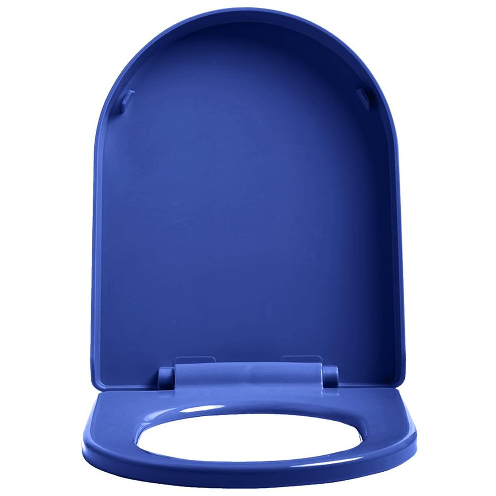 Ldhsjh Navy Extended, Slow Close Close U-Shaped Shaped Toilet Seat, Robust Pp Material Easy Easy Clean Quick Assemble No Slamming Colorful, Adjustable, Lightweight, Portable, Elongated, Durable