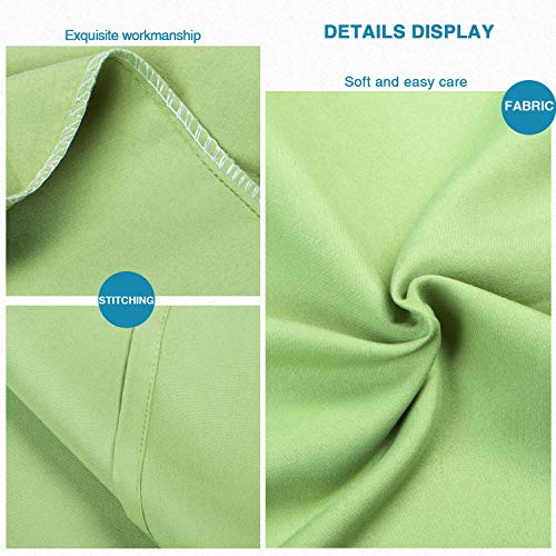 FLXXIE Microfiber Pillow Cases Standard Size, Soft Pillowcases with Envelope Closure, Wrinkle, Stain Resistant Pillow Covers, 20x26, Sage Green