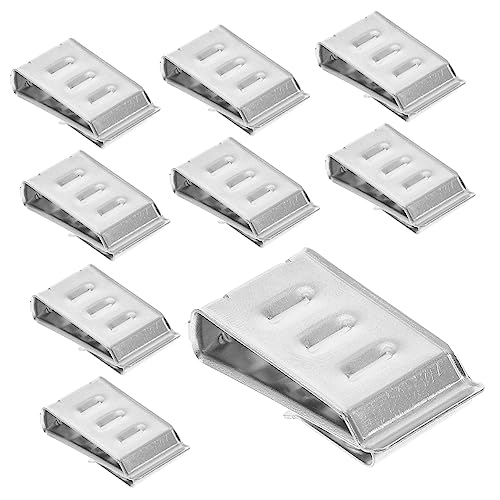 SHINEOFI 20 Terminales De Cable Fotovoltaico Para Gestión De Cables De Aplicaciones Solares Panel De Aluminio Módulo Fotovoltaico Abrazadera Solar De Acero Inoxidable Y Plata