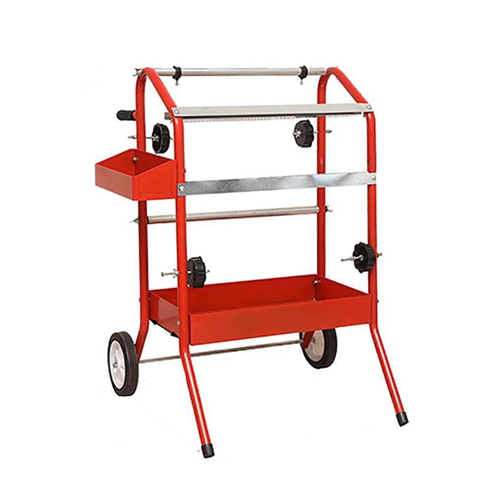 KK-GAL Masking Paper Machine Station, Mobile Masking Paper Dispenser System, Rolling Masking Rack Holds Multiple Rolls for Car Paint Repair, Mobile Masking Paper Station & Tape Dispenser Station