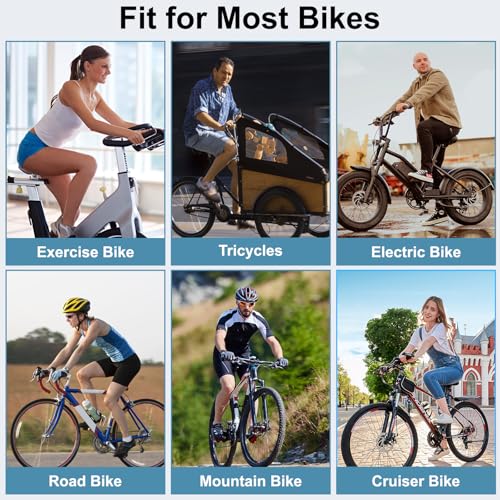 Image of Upgrade Oversize Bike Seat for Men Women, Extra Wide Noseless Bicycle Seat Cushion, Waterproof Comfort Memory Foam Bike Saddle Fit for Peloton Bikes, Exercise Bike, EBikes, City Bike