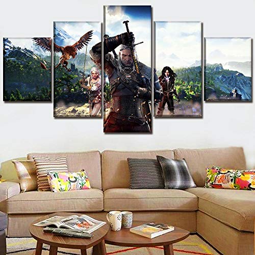 Tableau Witcher 3 grand format décoration murale pour habiller un grand mur vide