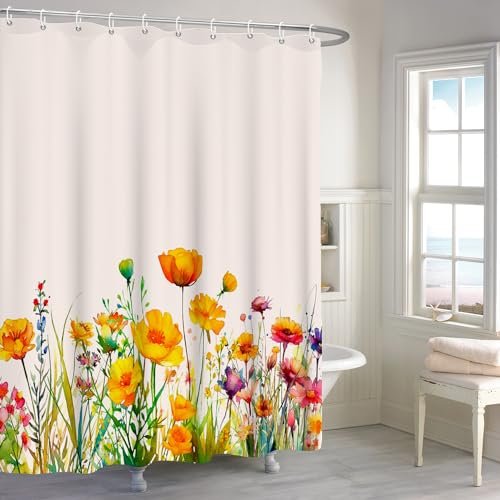 ASDCXZ Flower Shower Curtain 180x180 cm - Image 4