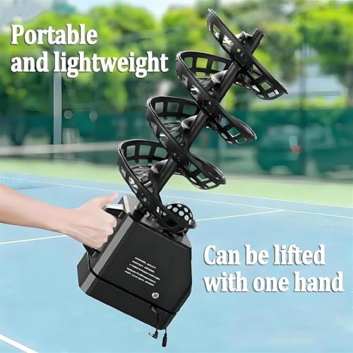 Machine à lancer de tennis avec télécommande et service automatique de balle - 5