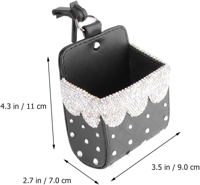 Luxshiny Multifunctional Car Seat Hanging Box Leather Pendant Organizer image 2