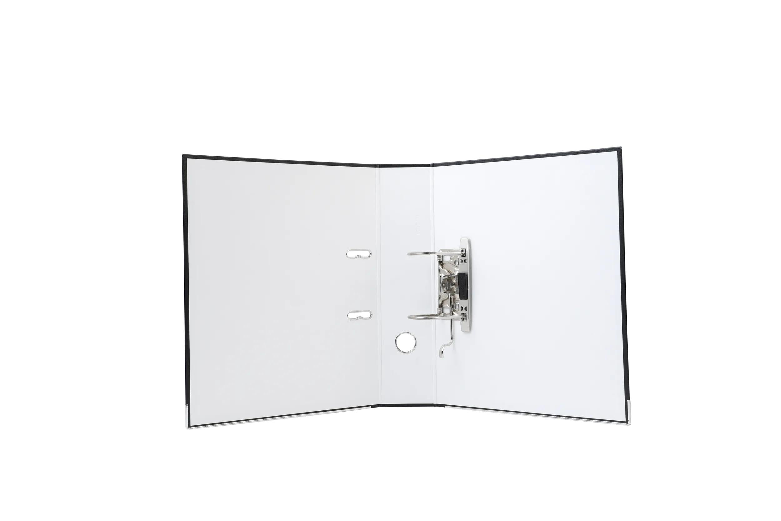 Exacompta - Réf. 918401B - Carton de 20 classeurs à levier A4 - Dos 75 mm - Mécanique 80 mm - Dimensions extérieures : 32x29 cm - Format à classer A4 - Noir