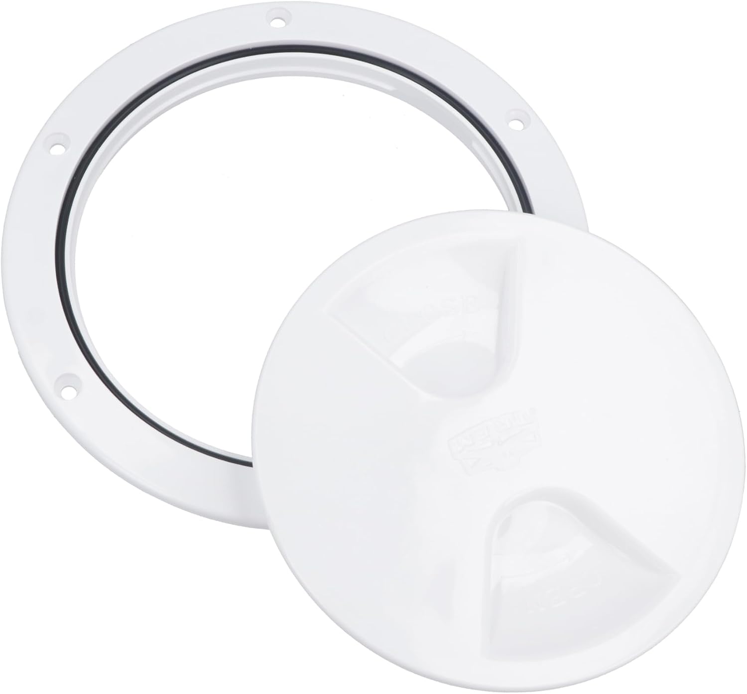 170mm Round Inspection Hatch Waterproof Cover IPX6 White 140mm Cut Out