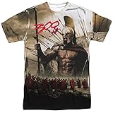 Spartans - 300 All-Over Front Print Sports Fabric T-Shirt, X-Large White