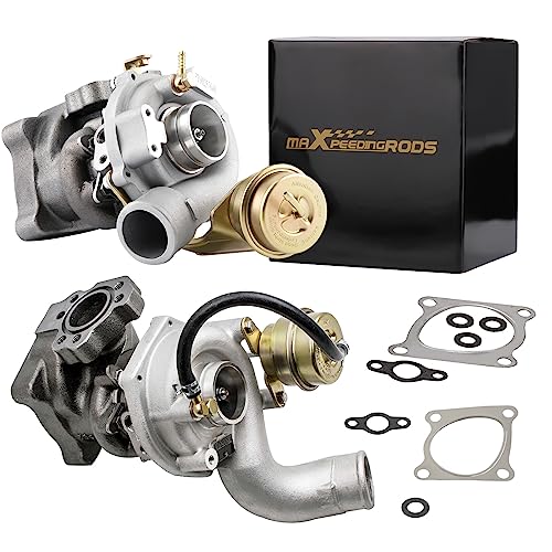 maXpeedingrods K04-025 Left & Right Turbo Turbocharger for Audi RS4 V6 A4 Bi-turbo 2.7L with AZR/ASJ Engine 2000-2005 280KW/380PS, Basic VL Series, 53049700025 53049700026