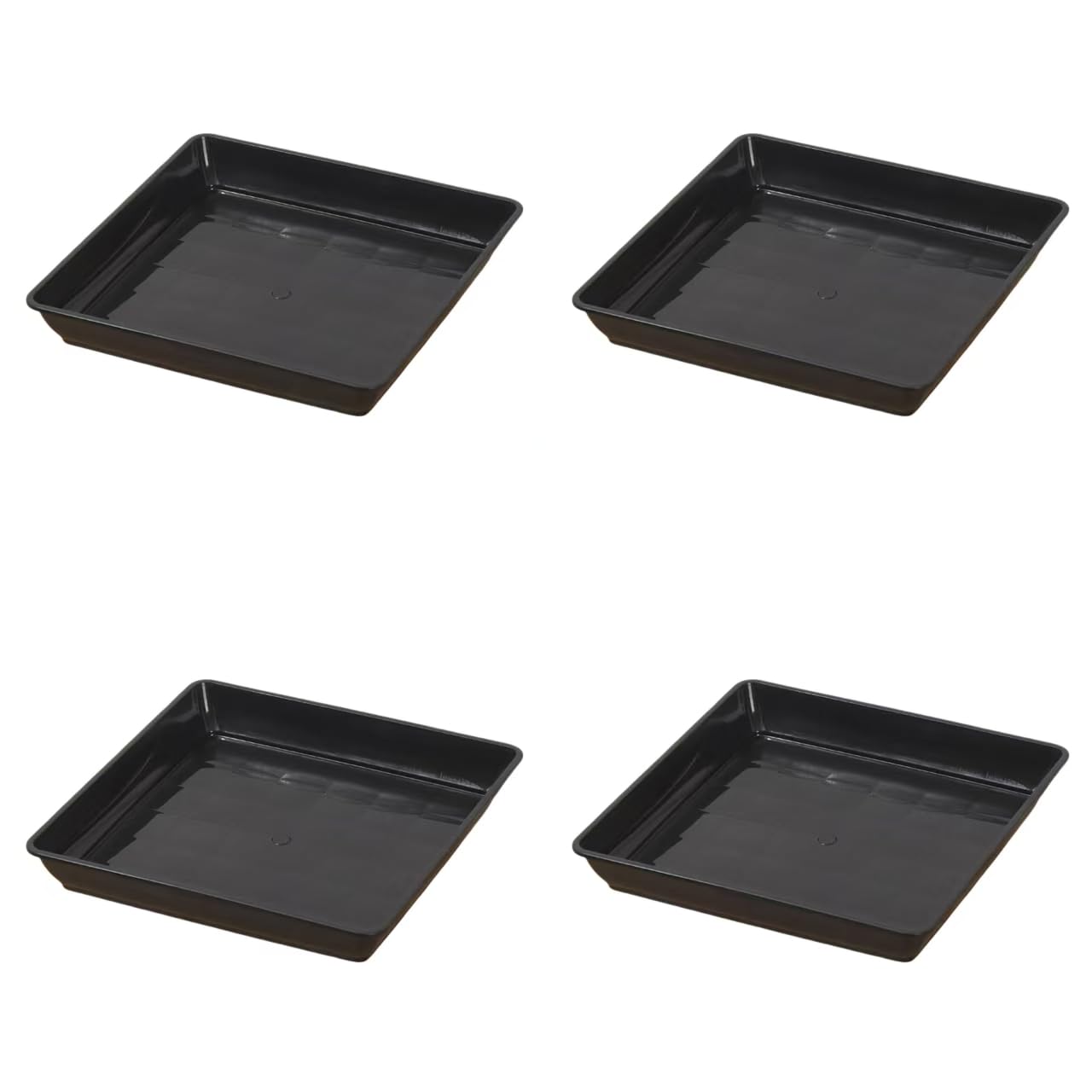 Amazon | Bykiyevm 植木鉢トレイ 4個セット 大型四角 受け皿 園芸