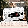 Nuleto RV Carbon Monoxide & Propane Gas Detector, 2 in 1 Dual CO/LP Gas Alarm with Separate LED Indicator Light, DC 12V with Bracket for Motorhome Travel Trailer, Motor Coach, Truck Camper, White