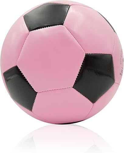 Miniatura 8 de VerdeFlow Balón de fútbol tamaño 5 partido de PVC cosido a máquina, fútbol para adultos y principiantes, tacto consistente para disparos de regates