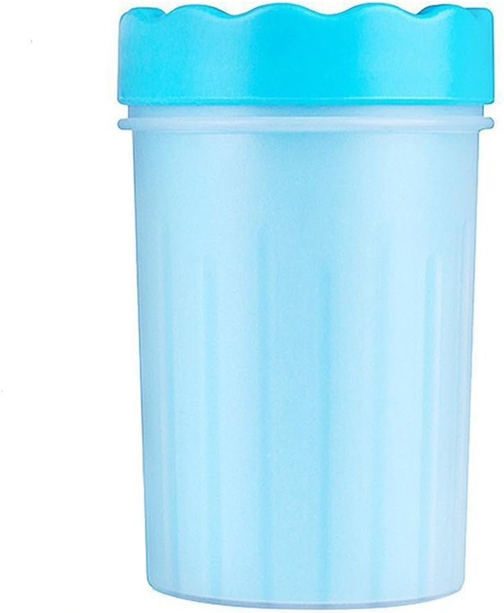 HJHY Pet Paw Washer Portable Dog Paw Cleaner Clever Dog Feet Washer -Ideal for Active Dogs on Rainy Days (M BLUE)